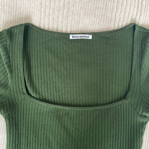 Leanne Knit Top in Fern — Small - Picture 5 of 7